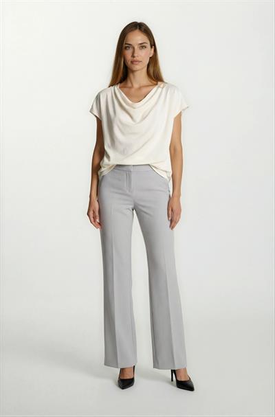 Oresto Düşük Bel Lastikli İspanyol Paça Pantolon TAŞ