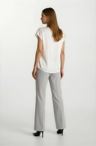 Oresto Düşük Bel Lastikli İspanyol Paça Pantolon TAŞ