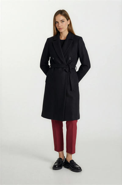 Orfello Mono Yaka Kruvaze Kaban SİYAH