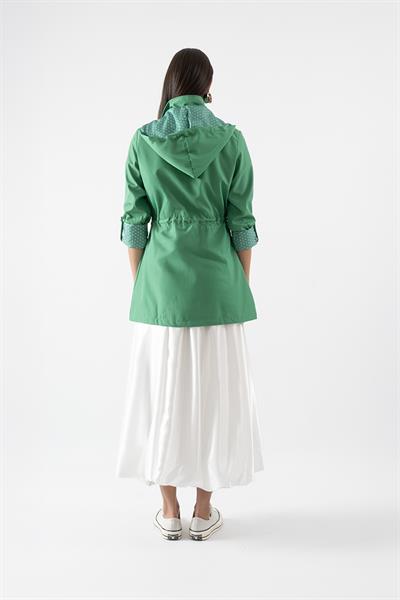 Orieldo Beli Lastikli Balon Etek BEYAZ