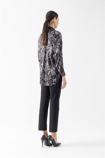 Ortolana Yanı Yırtmaçlı Patlı Salaş Gömek SİYAH