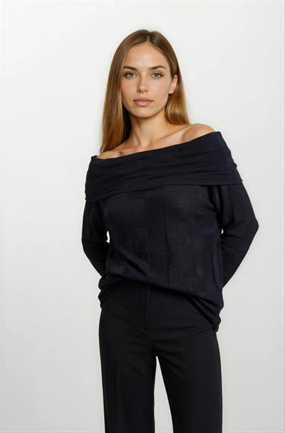 Oscardo Madanno Yaka Triko SİYAH