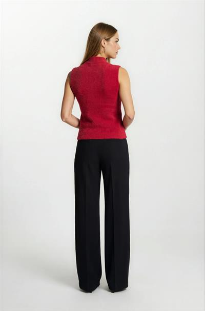 Ottavilla Yarım Balıkçı Kolsuz Triko BORDO