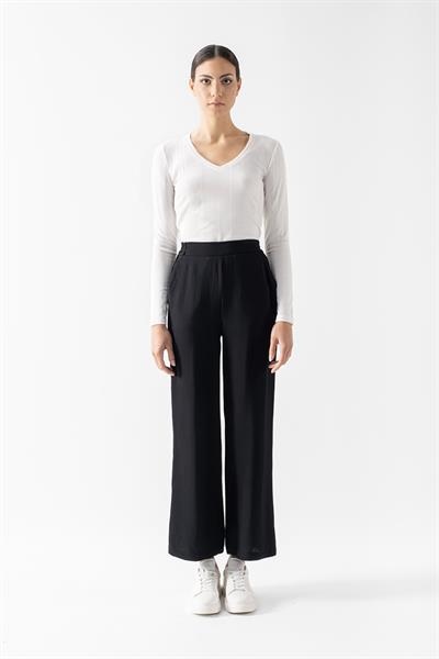 Ottonello Arka Bel Lastikli Cepli Pantolon SİYAH
