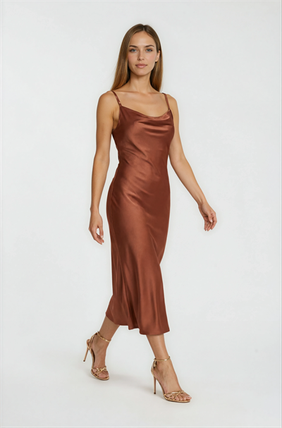 Paolantoni Degaje Yaka Elbise TABA