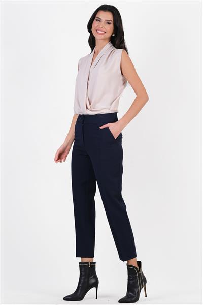 Parietti Klasik Kesim Dar Paça Pantolon LACİVERT