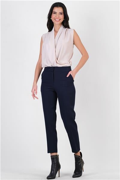 Parietti Klasik Kesim Dar Paça Pantolon LACİVERT