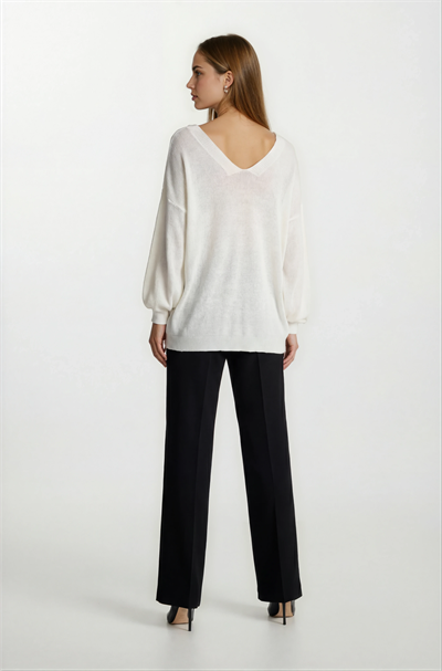 Pennie Ön Arka V Triko EKRU