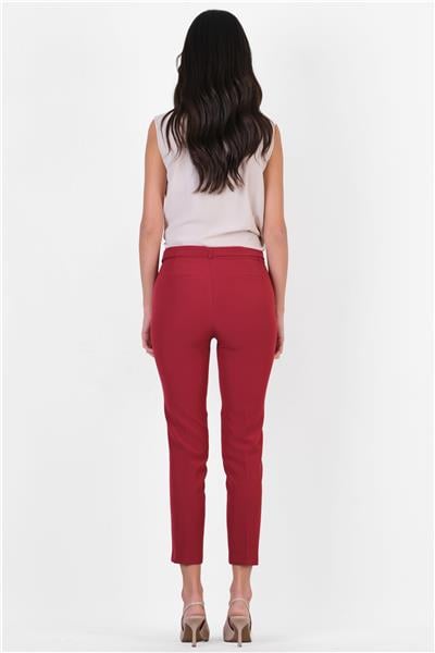 Peters Bel Kuşaklı Dar Paça Pantolon BORDO