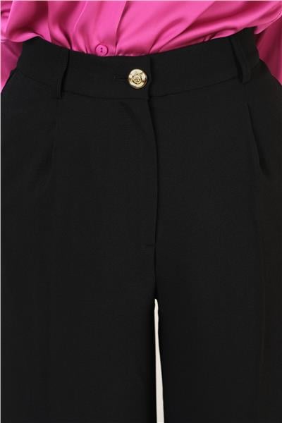 Peters Bel Kuşaklı Dar Paça Pantolon SİYAH