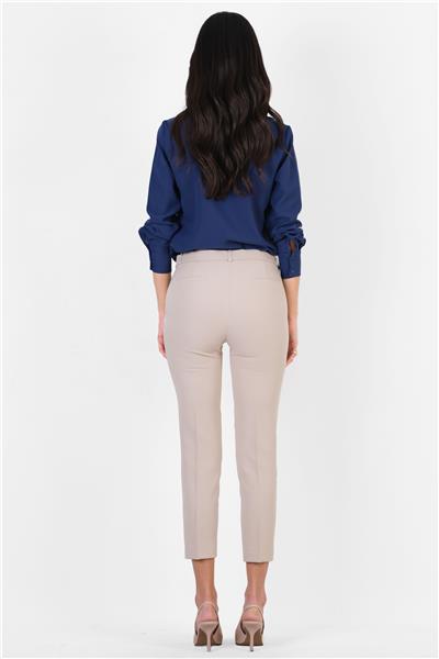Peters Bel Kuşaklı Dar Paça Pantolon TAŞ