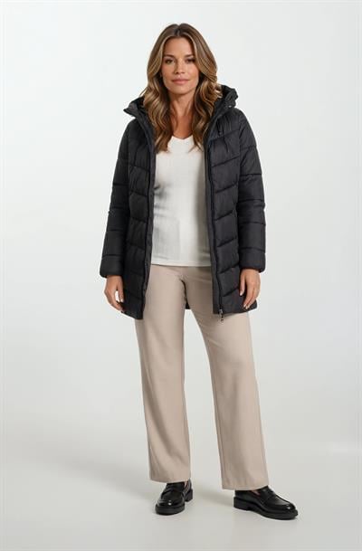 Primillo Nordic Uzun Kapüşonlu Şişme Mont SİYAH