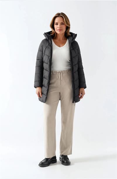 Primillo Nordic Uzun Kapüşonlu Şişme Mont SİYAH