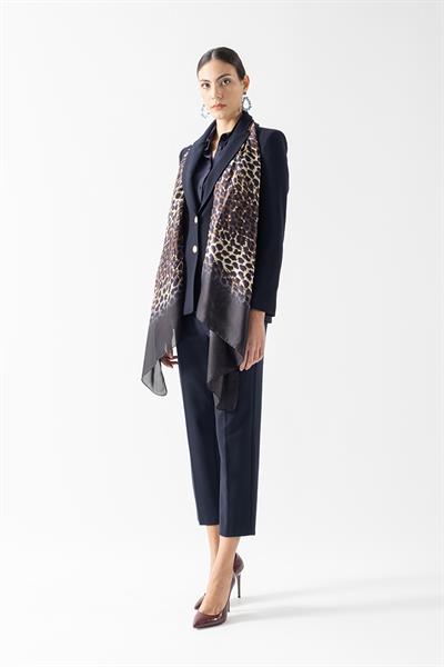 Rachelina Desenli Şal KAHVE