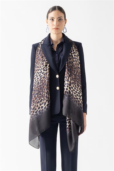 Rachelina Desenli Şal KAHVE