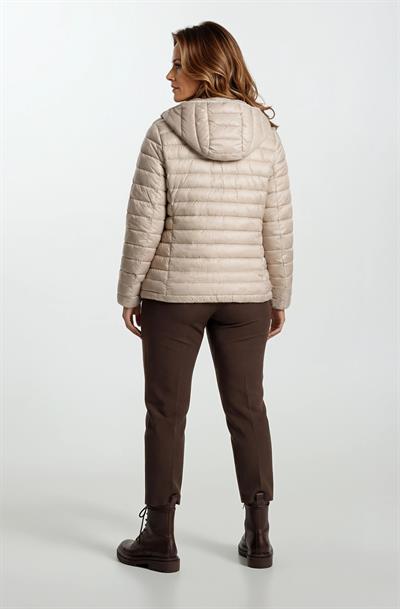 Ranuccio Çift Taraflı Kapitoneli Peluş Kapüşonlu Mont VİZON