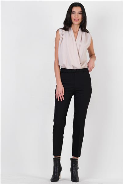 Ratchford Kemerli Kasap Cep Boru Paça Pantolon SİYAH
