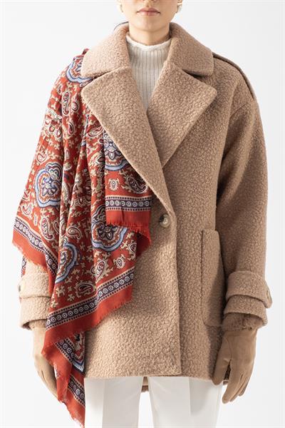 Renuccio Kruvaze Yandan Cepli Salaş Kaban CAMEL