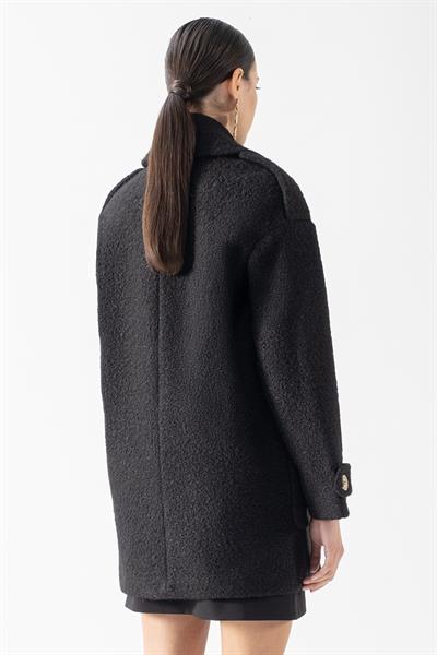 Renuccio Kruvaze Yandan Cepli Salaş Kaban SİYAH