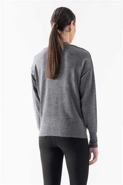 Roosevelt V Yaka Önden Düğmeli Uzun Kol Triko Hırka ANTRASİT