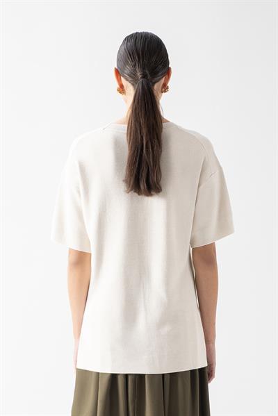 Sabani Bisiklet Yaka Kısa Kol Triko KEMİK