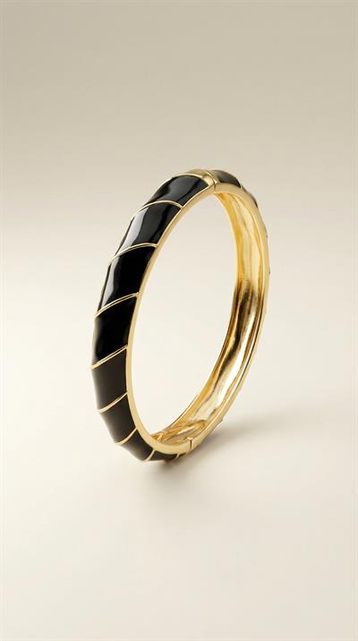 Şık Kelepçe Bilezik SİYAH