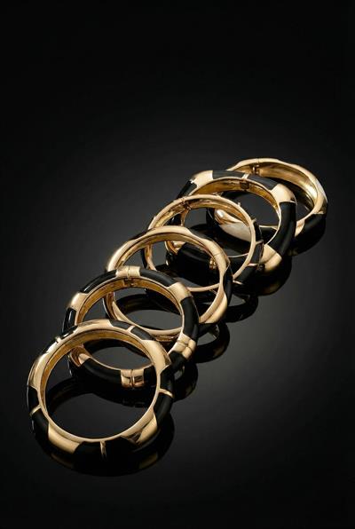 Şık Kelepçe Bilezik SİYAH