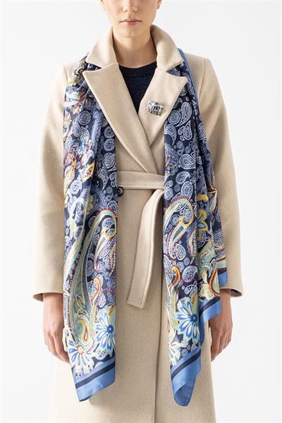 Soderbergh Desenli Şal LACİVERT