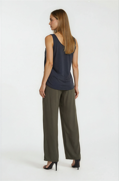 V Yaka Kolsuz Salaş Bluz SİYAH