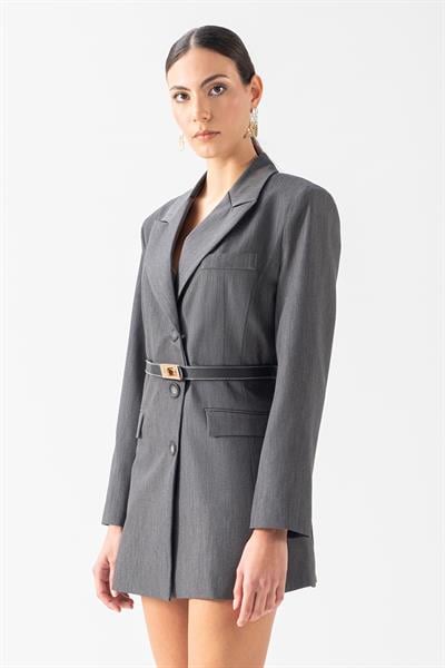 Zimbalist Erkek Yaka Ceket Elbise GRİ