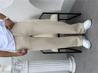3 İplik Şardonlu Oversize Takım (Stoper Paça) Bej