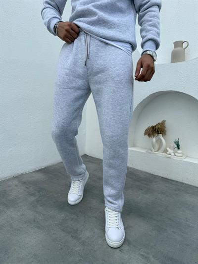 3 İplik Yarım Fermuar Takım Gri