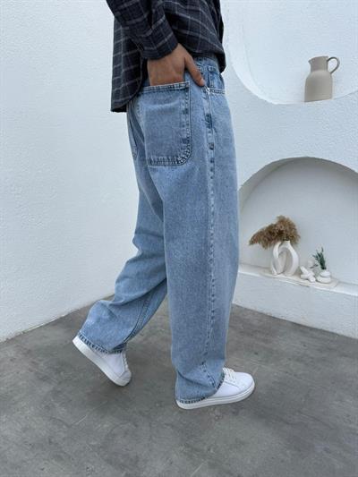 Aboult Baskı Gömlek- Süper Baggy Jean Lacivert