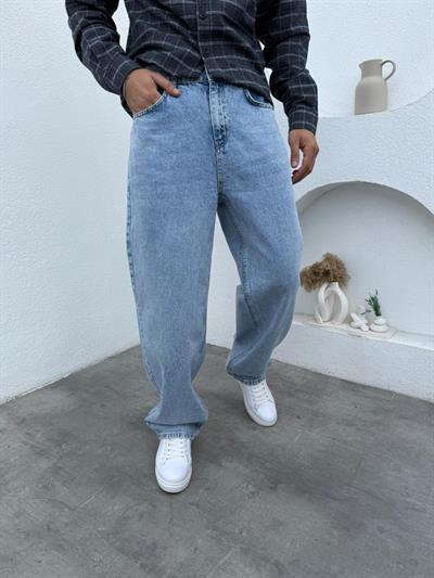 Aboult Baskı Gömlek- Süper Baggy Jean Lacivert