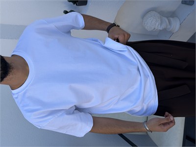 Oversize Basic Tişört Beyaz