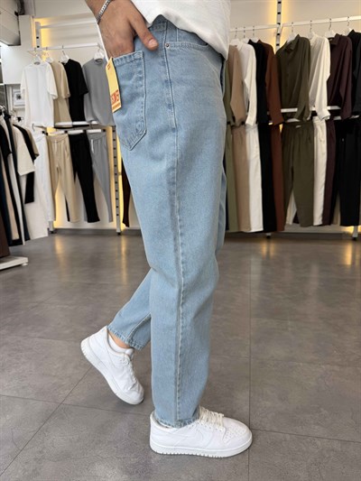 Boyfriend Kot Pantolon Açık Mavi