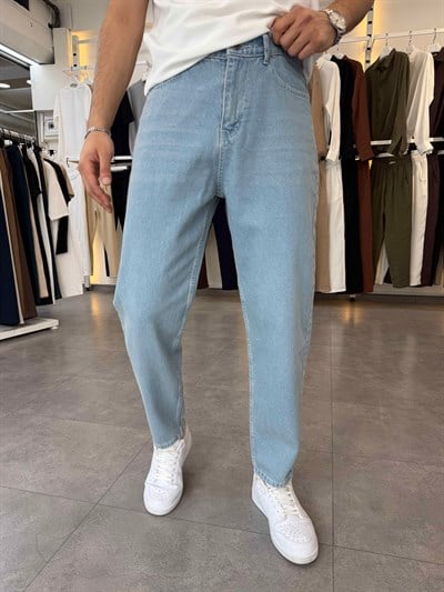 Boyfriend Kot Pantolon Açık Mavi