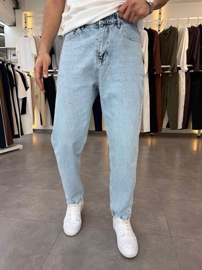 Boyfriend Kot Pantolon Buz Mavi