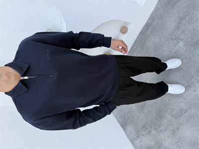 Çelik Örme Pike Sweatshirt Lacivert