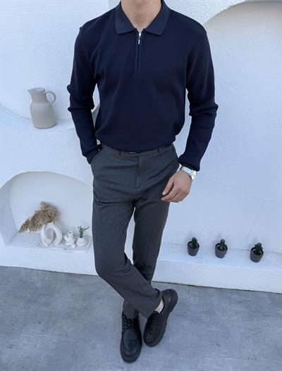 Çelik Örme Premium Kazak Lacivert