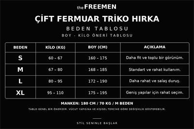 Çift Fermuar Triko Hırka Siyah