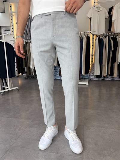 Dilli Regular Kumaş Pantolon Gri