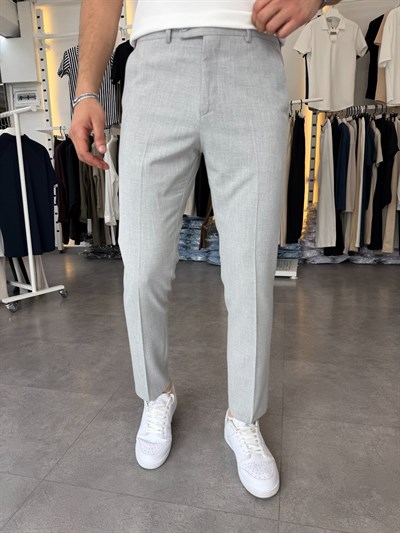 Dilli Regular Kumaş Pantolon Gri