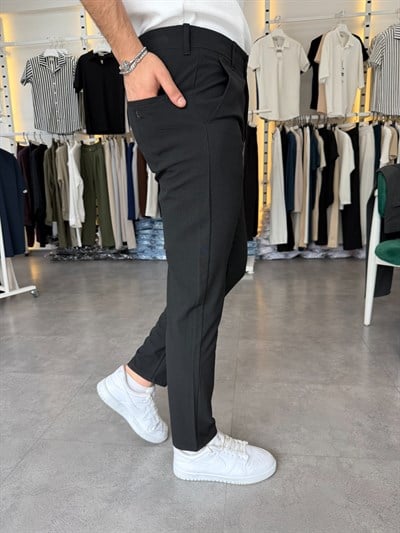 Dilli Regular Kumaş Pantolon Siyah