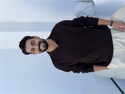 Duble Örme Triko Kazak Kahve