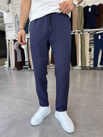 Duble Paça Jogger Pantolon Lacivert