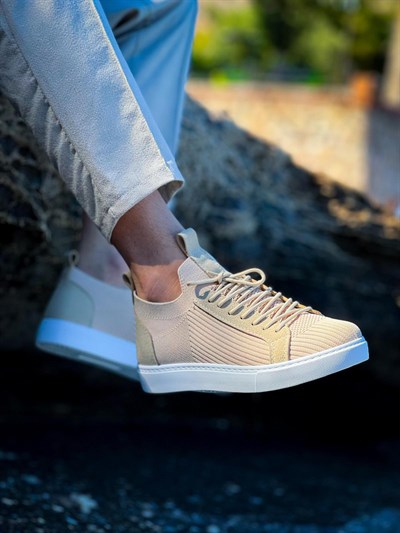 Esnek Triko Ayakkabı Bej