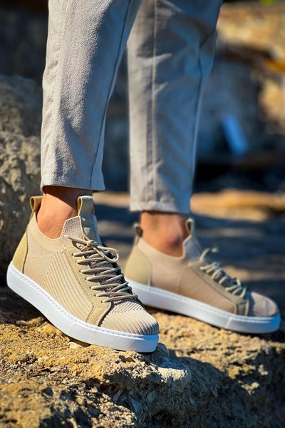 Esnek Triko Ayakkabı Bej