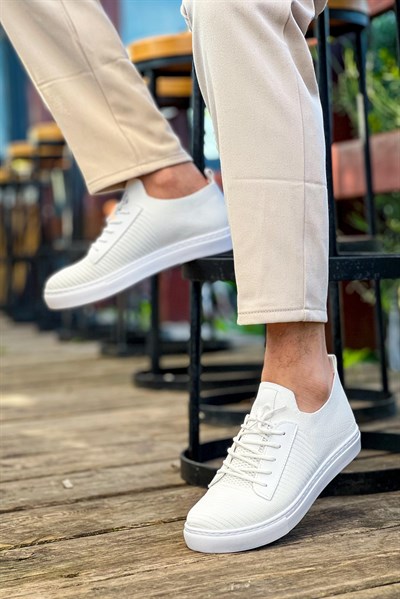 Esnek Triko Ayakkabı Beyaz