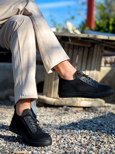 Esnek Triko Ayakkabı Siyah